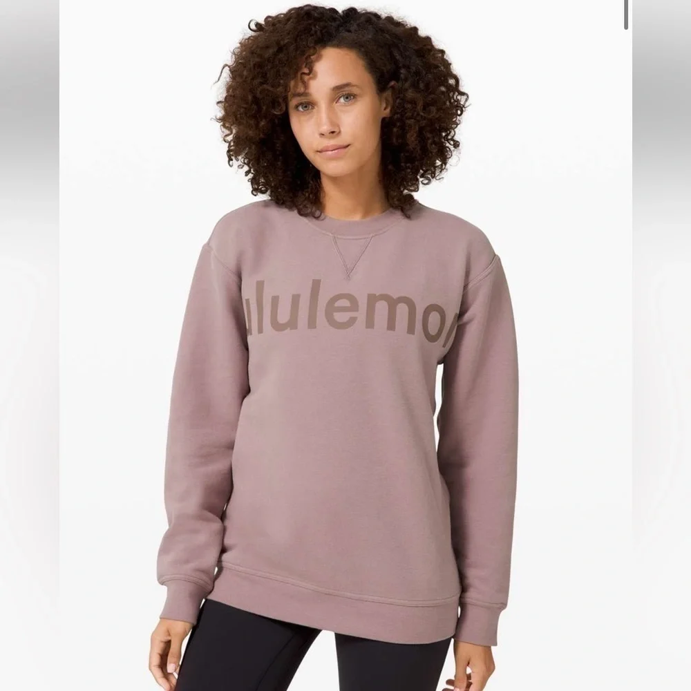 Lululemon All Yours Crew *Graphic Violet Verbena size 6